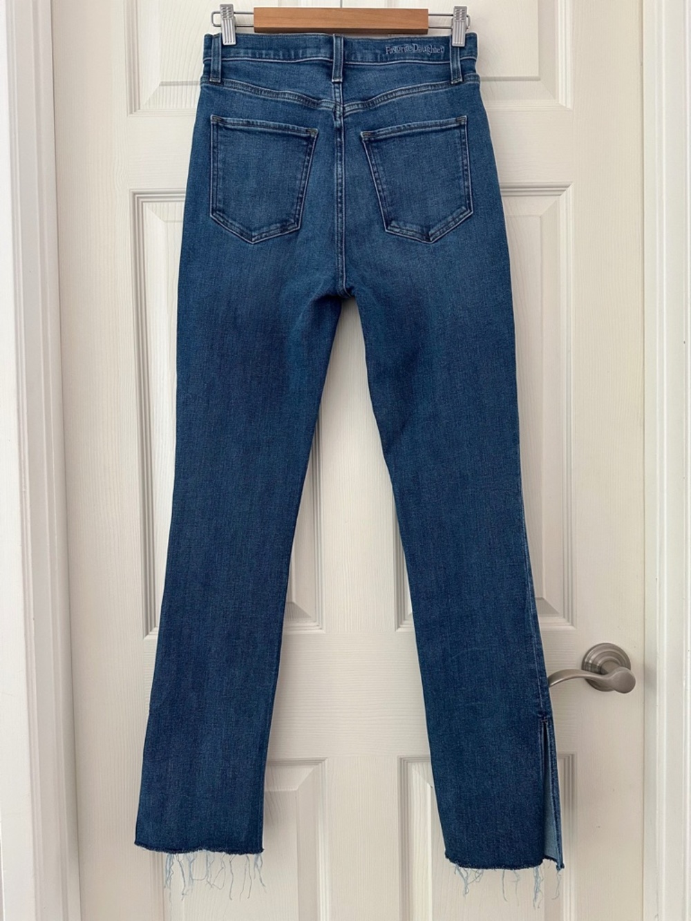 Favorite Daughter Valentina Shortie Jean Medium Indigo Blue Women’s 27 Petite - Picture 7 of 15
